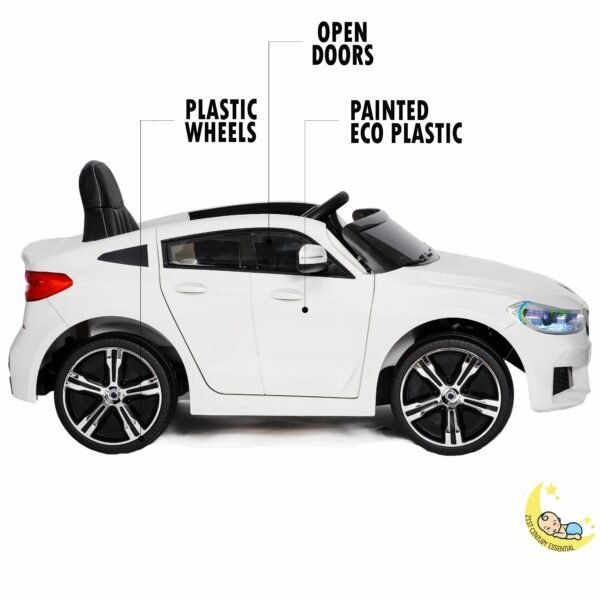 BMW GT Electric Car with Leather Seat - White  21stcenturyessential