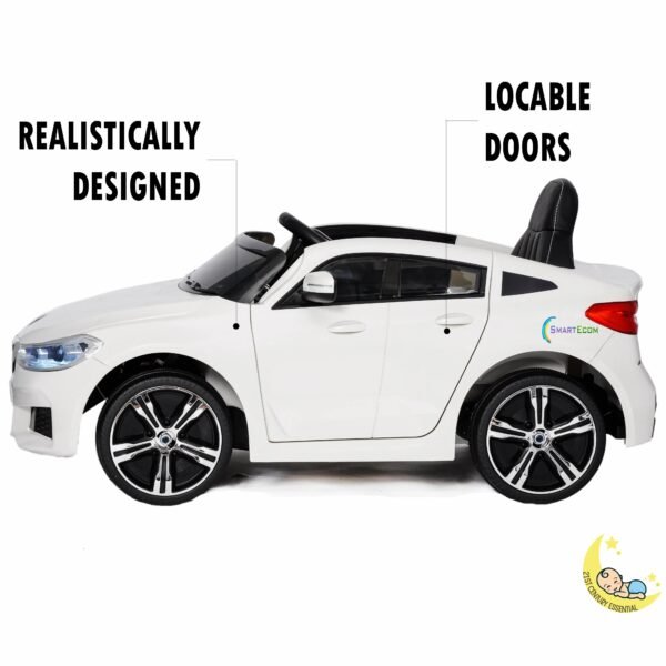 BMW GT Electric Car with Leather Seat - White  21stcenturyessential