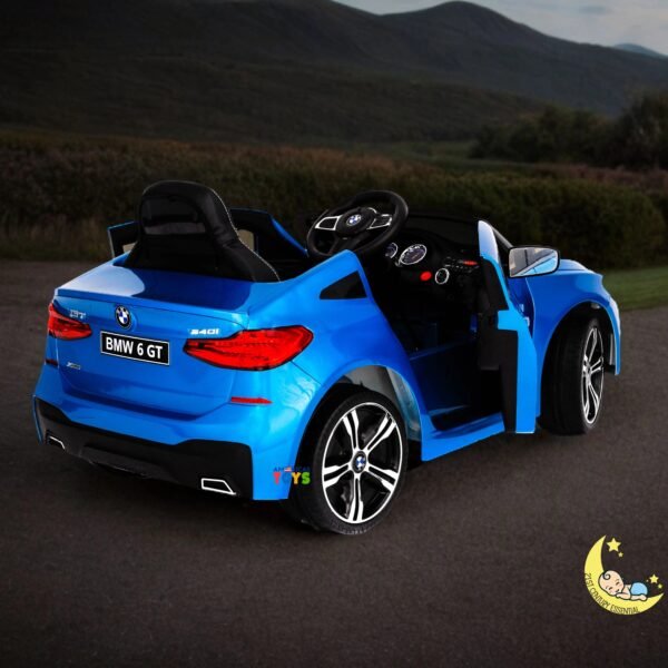 BMW GT Ride On Toy with Leather Seat - Blue  21stcenturyessential