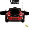 BMW i8 Ride On Toy Car with Leather Seat - Red  21stcenturyessential