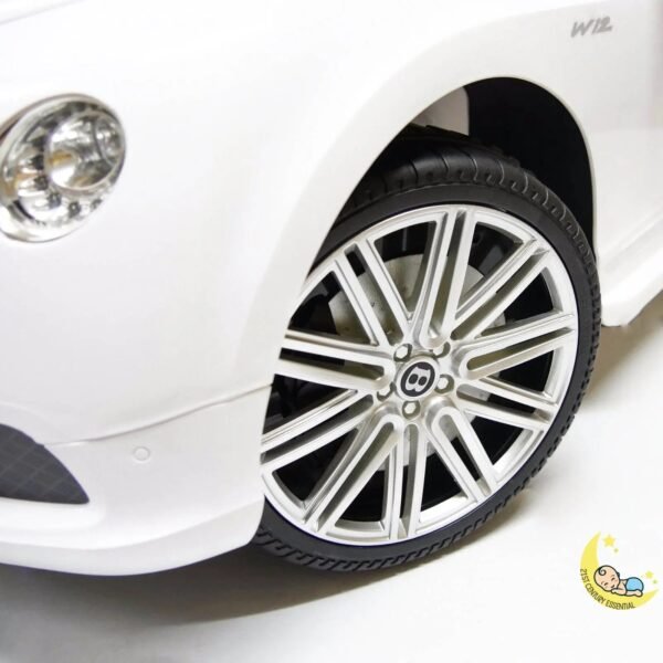 Bentley Continental Electric Ride On Car with Remote Control - White  21stcenturyessential