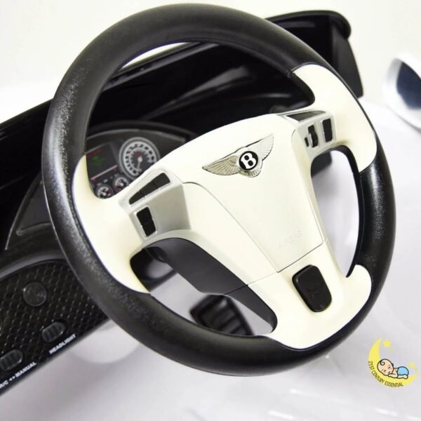 Bentley Continental Electric Ride On Car with Remote Control - White  21stcenturyessential