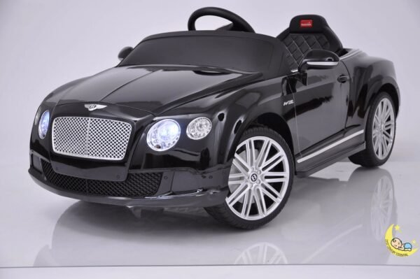 Bentley Continental GT 12V Kids Car with Remote Control - Black  21stcenturyessential