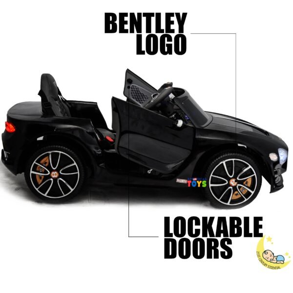 Bentley Kids Car with Remote Control — Black  21stcenturyessential