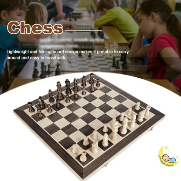 Chess Set 15 in Chess Board Games for Kids Not Magnetic - Image 3