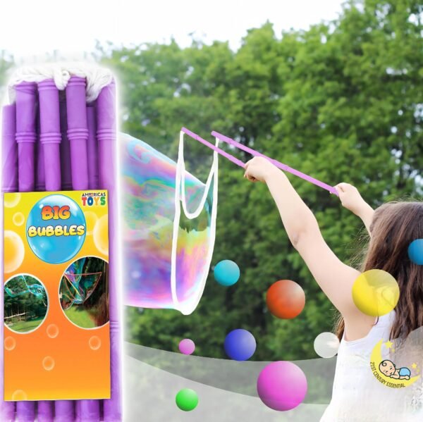 Giant Bubble Wands Set of 2 - Purple Bubble Solution NOT Included  21stcenturyessential