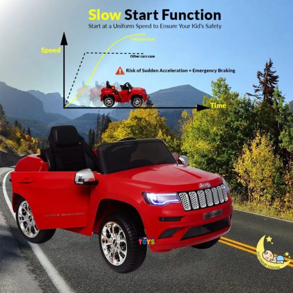 Jeep Cherokee Ride On Car 12V Powered Truck with Remote Control - Red  21stcenturyessential