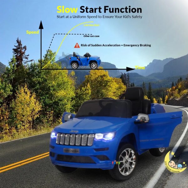 Jeep Kids Car 12V Powered Ride-On with Remote Control - Blue  21stcenturyessential