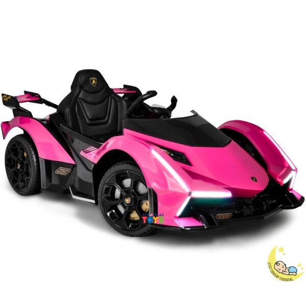 Lamborghini 12V Ride On Car with Leather Seat - Various Colors  21stcenturyessential