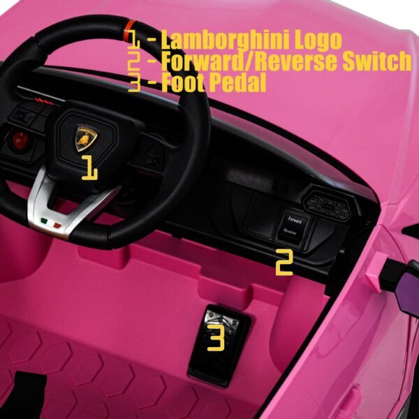 Lamborghini Urus Kids Car with Leather Seat - Pink  21stcenturyessential