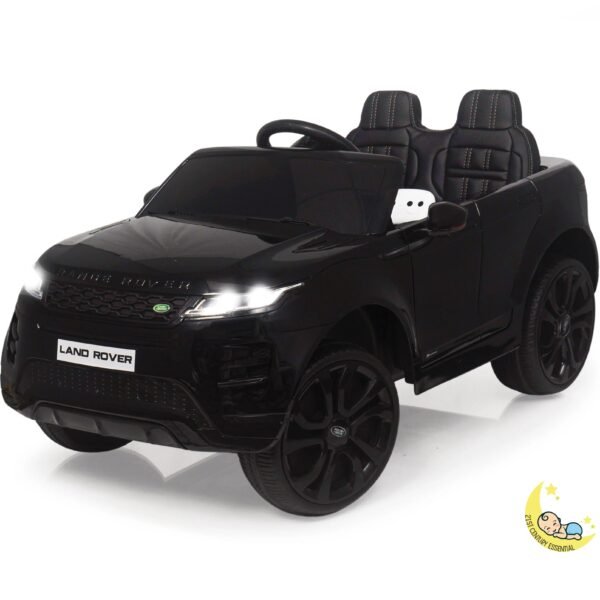 Land Rover Evoque Ride On Car with MP4 Player, Leather Seat - Black  21stcenturyessential