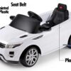 Land Rover Ride On Car with Remote Control - White  21stcenturyessential
