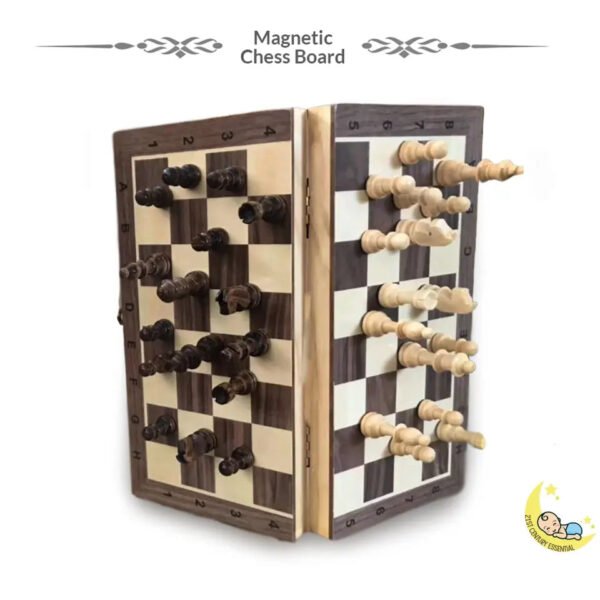 Magnetic Chess Set 15 in Chessboard with Srorage Board Games - Image 5