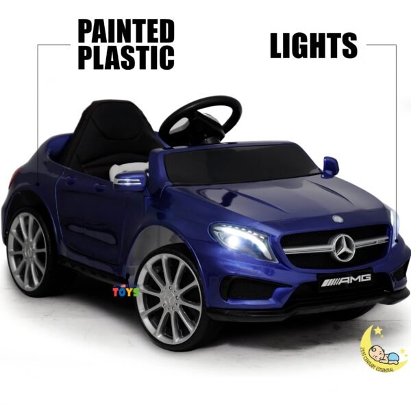 Mercedes AMG Ride On Car with Remote Control, Leather Seat - Blue  21stcenturyessential