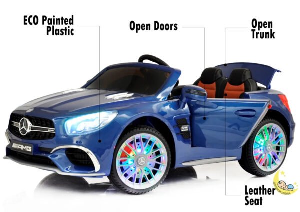 Mercedes Benz Kids Ride On Car with Remote Control - Blue  21stcenturyessential