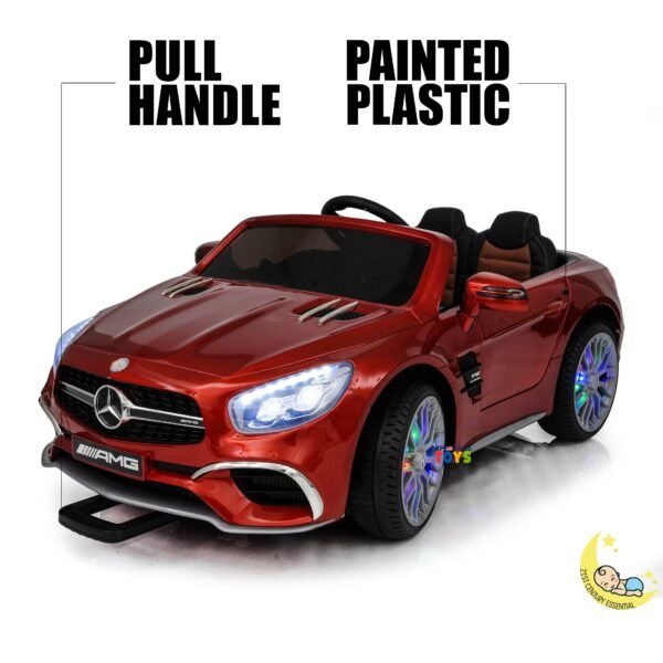 Mercedes Benz Ride-On Car For Kids with built-in MP4 Player, LED wheels - Red  21stcenturyessential