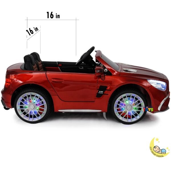 Mercedes Benz Ride-On Car For Kids with built-in MP4 Player, LED wheels - Red  21stcenturyessential