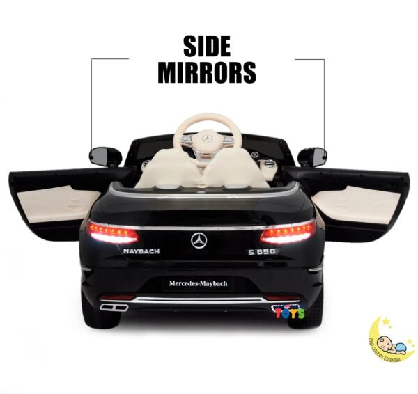 Mercedes Maybach Ride On Car for Kids with MP4 Player, Bluetooth - Black  21stcenturyessential