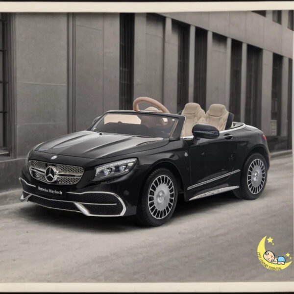 Mercedes Maybach Ride On Car for Kids with MP4 Player, Bluetooth - Black  21stcenturyessential