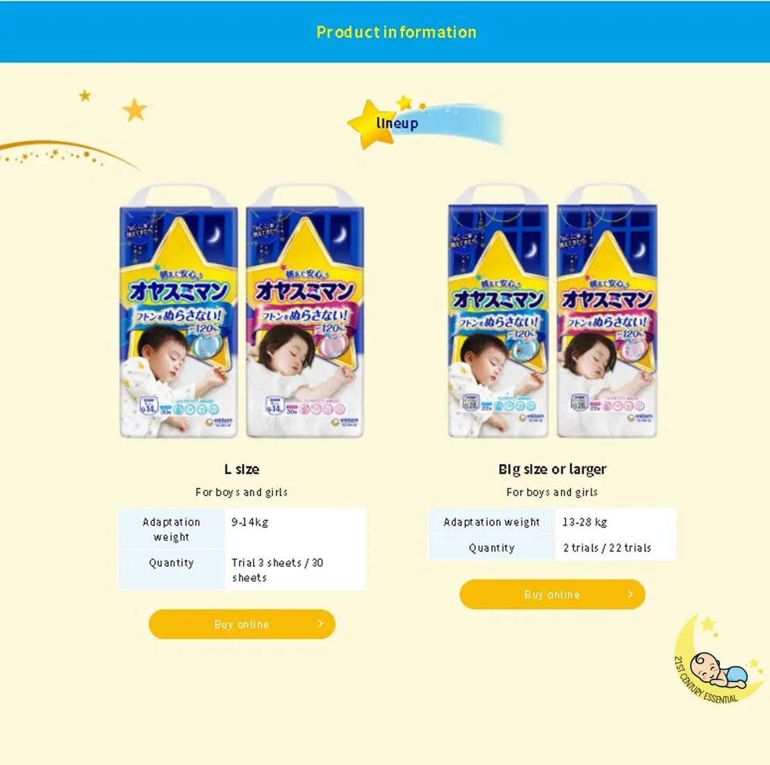 Moony Overnight Pull-Ups Girls Type Size Large, 20-31 lbs (2T-3T) - Image 5